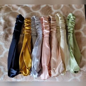 Ladies Boho Satin Turban Style Cross Knot Headbands $20 (for set)